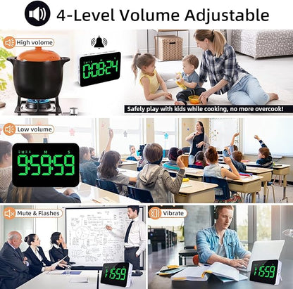 Rechargeable Digital Kitchen Timer