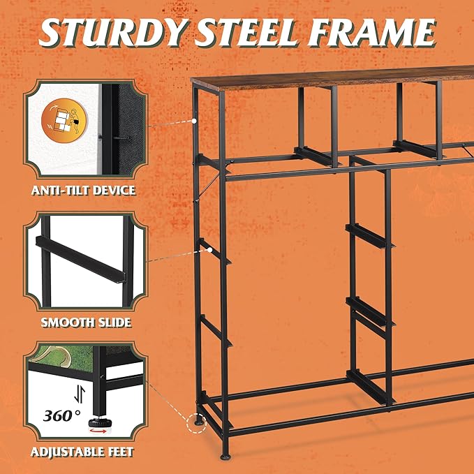 WLIVE 9-Drawer Dresser, Fabric Storage Tower