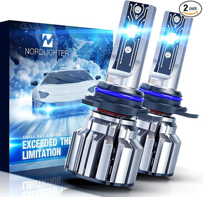9012 Bulbs, 600% Brightness 9012 Fog Light 6500K Xenon White Extremely Super Bright Plug & Play with Cooling Fan (Pack of 2)