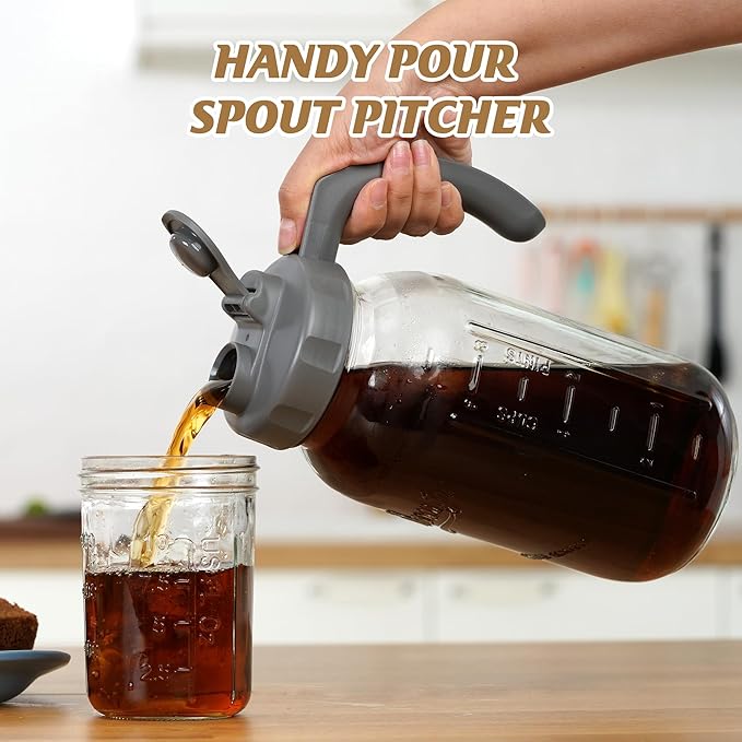 Soligt Glass Mason Jar Pitcher