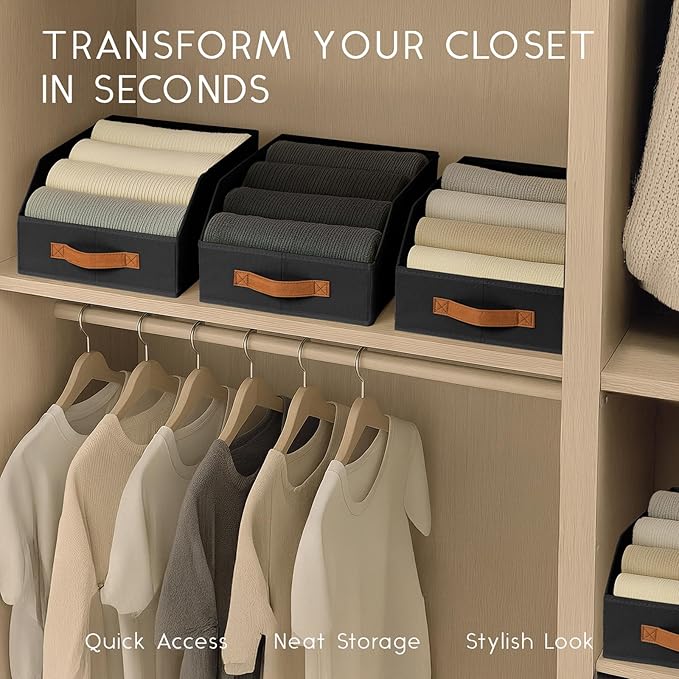 Homsorout Fabric Storage Bins for Organizing