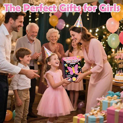 FUNNYB&G Foil Art Craft Activity for Kids - Gift for Girls Crafts Kits for Kids Fun Art Supplies DIY Creative Travel Toys, Birthday Gift Party Favor Toys for Girls Boys 4 5 6 7 8 9 Years Old(Insects)