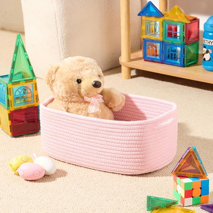 MiniArk Small Storage Baskets for Organizing | Closet Organizer Bins | Shelf