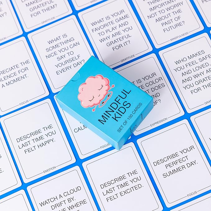 100 Mindfulness Conversation Cards for Kids - Enable Meaningful Conversations with Kids