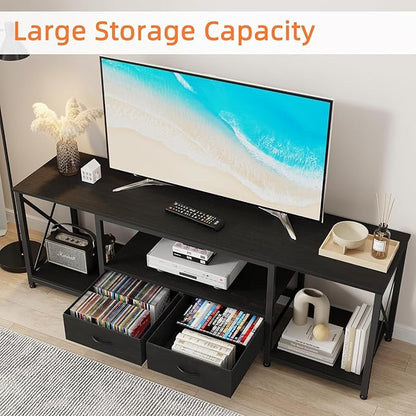 GYIIYUO TV Stand with Fabric Drawer
