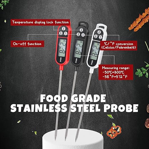 Copkim 12 Pcs Instant Read Meat Thermometer