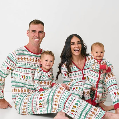Little Sleepies Two-Piece Pajama Set for Boys & Girls, Soft Viscose from Bamboo Toddler Pajamas for Kids, Family Matching PJs