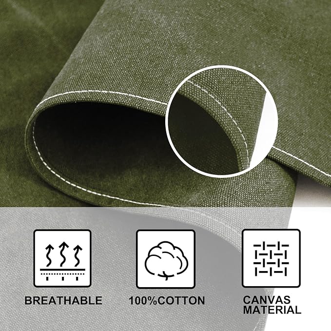 OUNLEN Chef Apron for Men Women Canvas Aprons