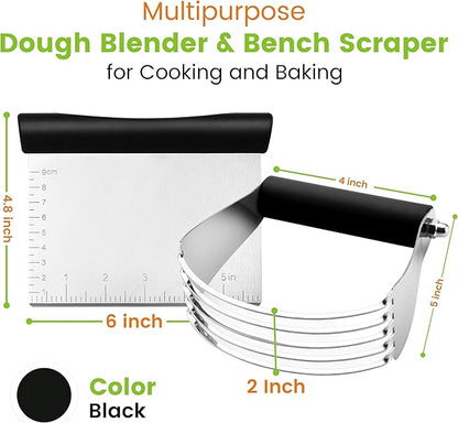 Spring Chef Dough Blender & Pastry Cutter Tool, Stainless Steel Pastry Blender