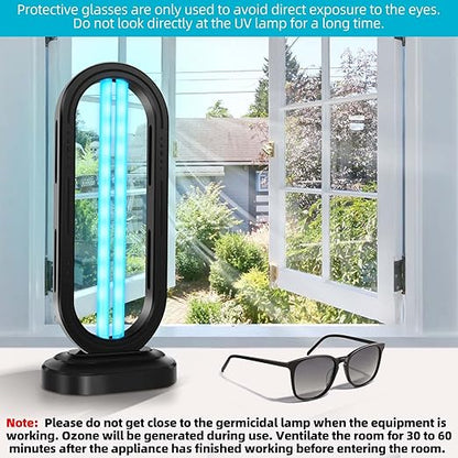 UV Light Sanitizer, 4-Speed Timing and Remote Control UVC Home Disinfection