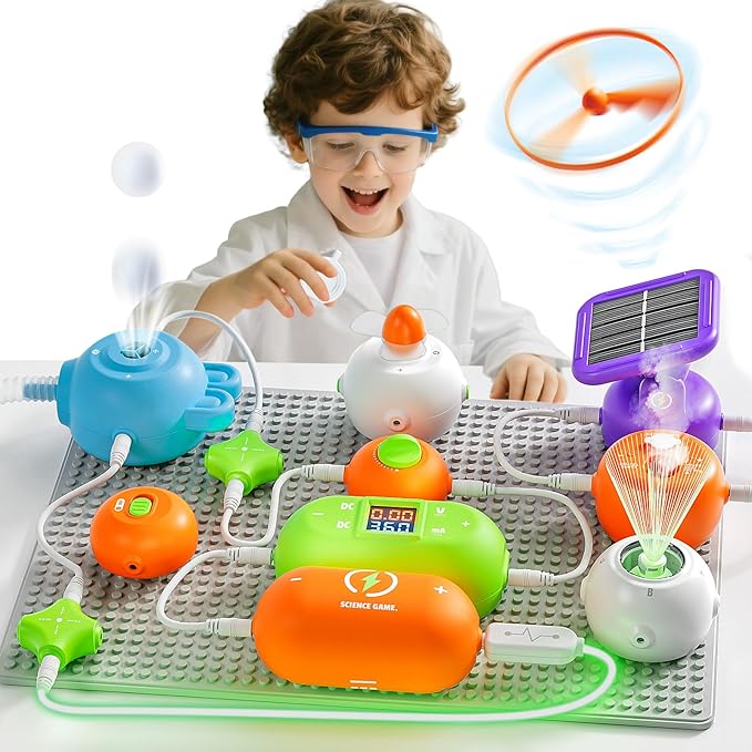Educational STEM Toys Science Kits for Kids Ages 5-7 8-12 Electronics Exploration Kit with 180 Circuit Projects, Science Experiments for Kids 4-6 6-8 Birthday Gifts for 5 6 7 8 9+ Year Old Boys Girls