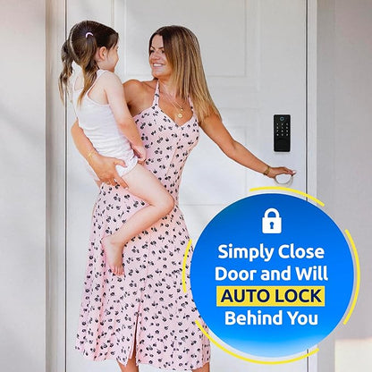 LOCKSTAR® Smart Door Lock • Keyless Entry Deadbolt Door Lock • Multiple Entry