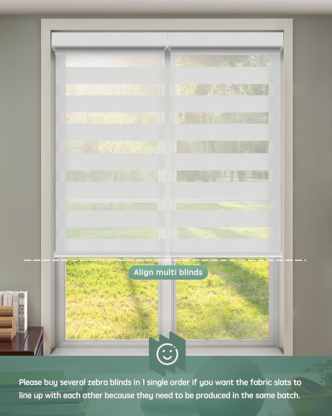 Yoolax Motorized Zebra Blinds Works