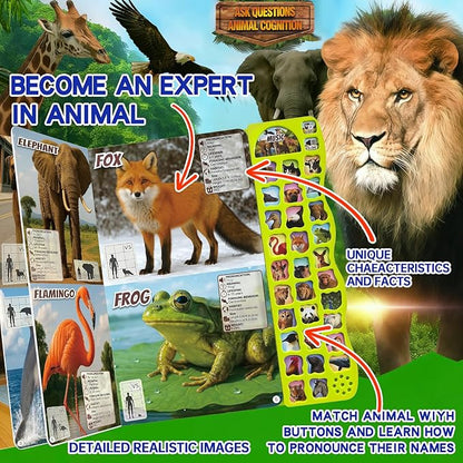 Listen & Learn: 30 Animal Sounds Book - Educational Learning Toys Gift for Boys Girls Toddlers Busy Book