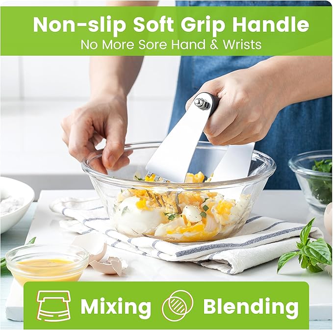 Spring Chef Dough Blender & Pastry Cutter Tool, Stainless Steel Pastry Blender