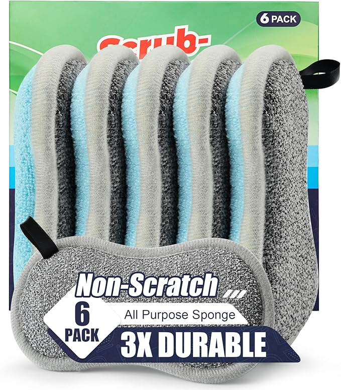 Dual Sided All-Purpose Sponges Kitchen, Dish Sponge
