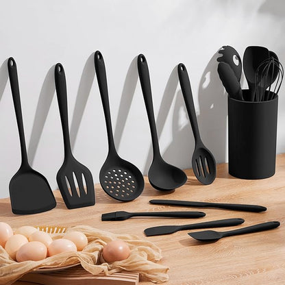 Silicone Cooking Utensil Set, Homikit 15pcs Kitchen Utensils