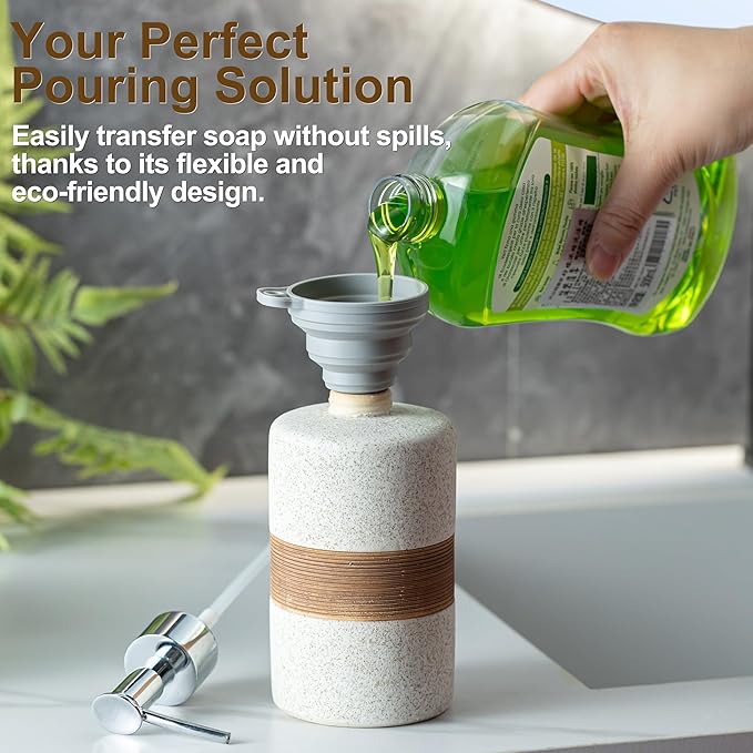 Soap Dispenser for Kitchen & Bathroom, Dish Soap, Hand Soap, Conditioner