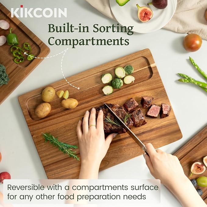 Kikcoin Acacia Wood Cutting Boards