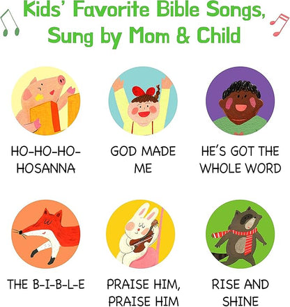 Sing Along with Jesus Christian Sound Books for Kids - 6 Bible Songs - Christening, Baptism Gifts for Boys and Girls - Religious Toys, Interactive Music Books for Toddlers - Baby Dedication