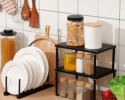 Marsui 4 Pcs Kitchen Organizer Accessories Set Cabinet Organizer Shelf and