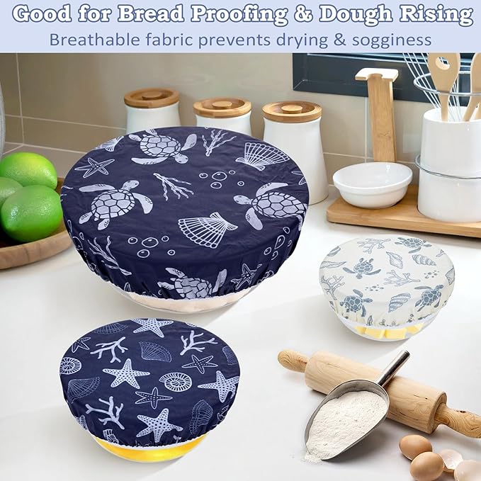 5-Size Reusable Beeswax Bowl Covers