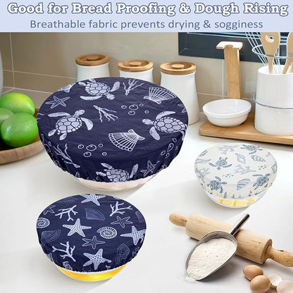 5-Size Reusable Beeswax Bowl Covers