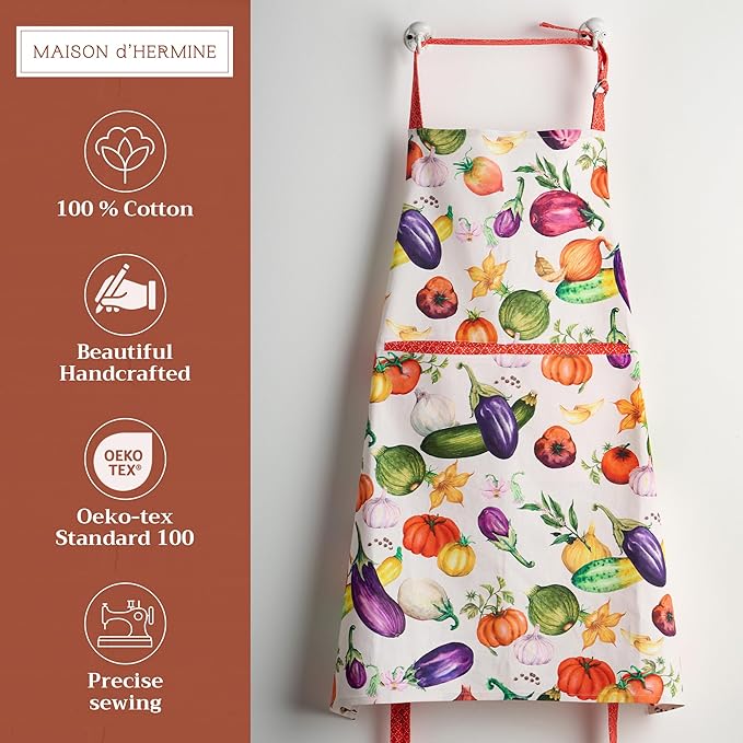 Maison d' Hermine 100% Cotton Apron