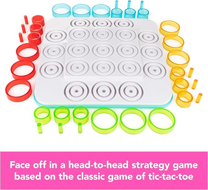 Spin Master Games, Otrio Strategy-Based Board Game, Classic Game, Advanced Tic Tac Toe STEM Activity, 2 Players, for Ages 8 & Up