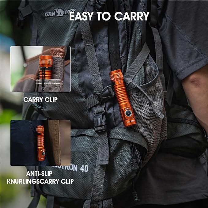 S10Pro LED Flashlight Rechargeable,Bright Flashlight 2500 Lumen,Tactical EDC Flashlight Magnetic Base,Mini Size Waterproof Flash Lights for Outdoor,Home,Gifts,Collections,Tools