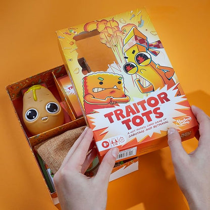 Hasbro Gaming Traitor Tots Card Game | Explosive Potato Party Card Game for Families and Adults | 3 to 10 Players | 25 Mins. Average | Indoor Summer Activities | Ages 8+