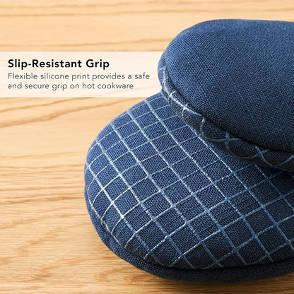 KITCHENAID Gourmet Series Gridlines Mini Oven Mitts 2-Pack Set, Heat Resistant