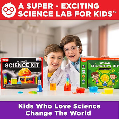 Doctor Jupiter Ultimate Science Gift Set of Science Kit, Electricity Kit for Kids Age 8-12 | Birthday Gifts for Boys & Girls of 8,9,10,11,12,13,14 Year Olds | STEM Learning & Education Toys