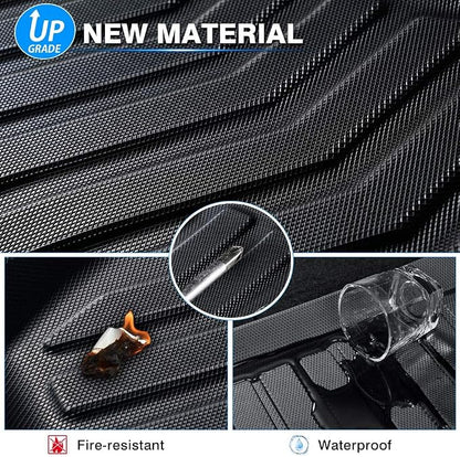 KUST Floor Mats for Porsche Macan 2014-2025 2026 All Weather Floor Liners 1st & 2nd Row Accessories Rubber High Side Black Non-Slip