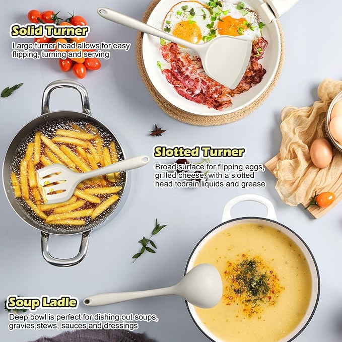 Homikit Kitchen Utensils Set, Useful Kitchen Gadgets & Pots and Pans Accessories