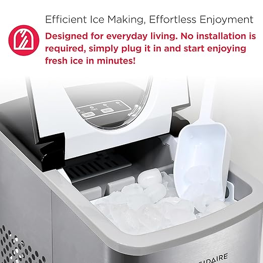 Frigidaire 26 Lbs per Day Portable Compact Maker, Ice Making Machine