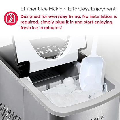 Frigidaire 26 Lbs per Day Portable Compact Maker, Ice Making Machine