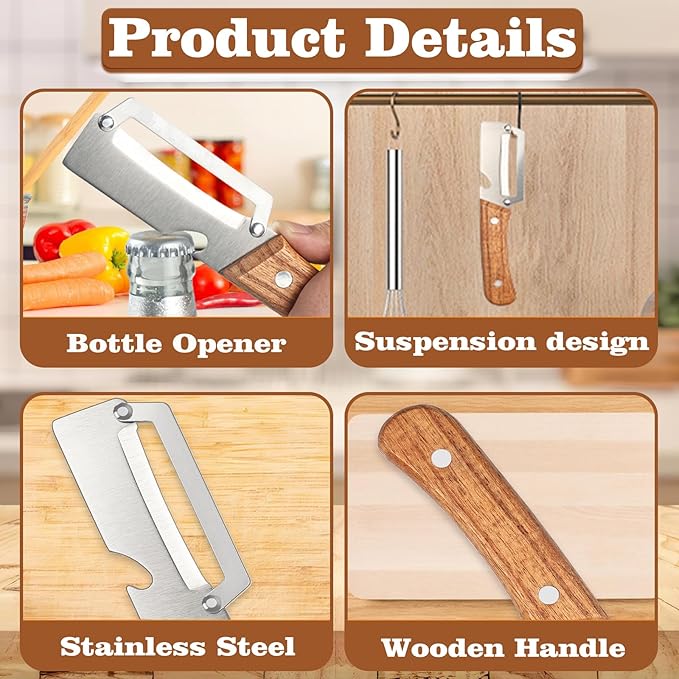 2 Pcs Multifunctional Vegetable Peeler, Stainless Steel Blade Peeler