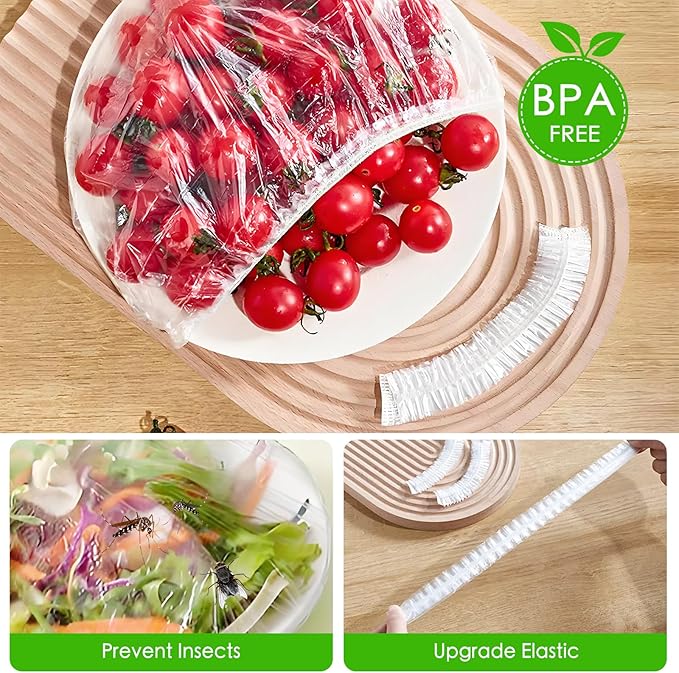 100 Plastic Large Bowl Covers