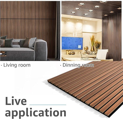 Art3d 2 Wood Slat Acoustic Panels