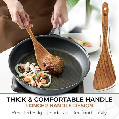 Wooden Spatula for Cooking, 12 Inch