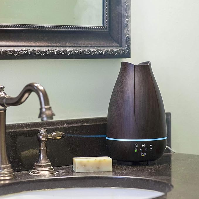 HealthSmart Essential Oil Diffuser, Cool Mist Humidifier and Aromatherapy