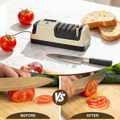 Light Blonde 5 in 1 Electric Knife Sharpener