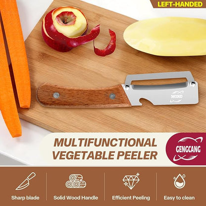 Multi-Functional Vegetable Peeler – Comfortable Wooden Handle