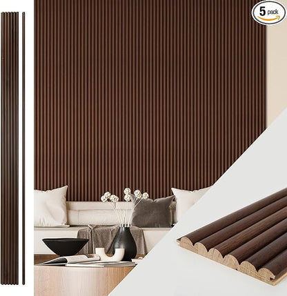 Art3d Fluted Wood Panel for Wall and Ceiling, Beaded Accent molding for Home
