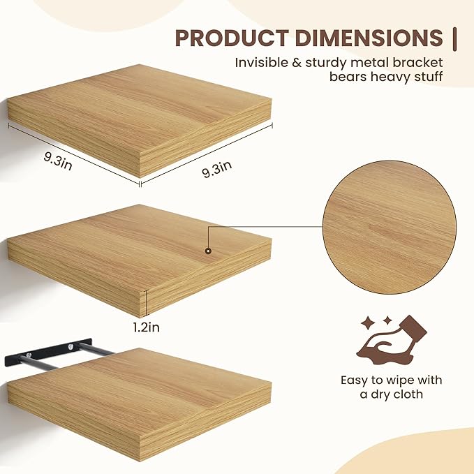 Fun Memories Floating Shelves for Wall