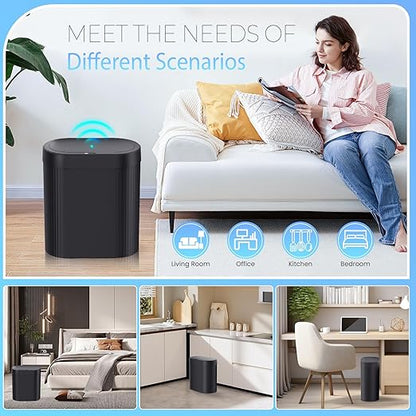 jinligogo 5 Gallon Bathroom Trash Can