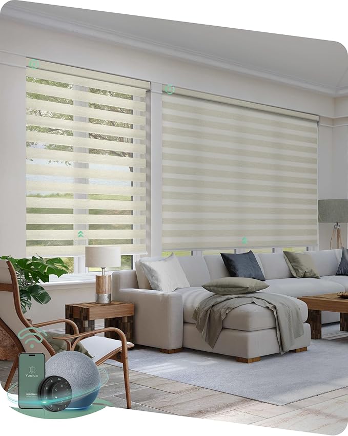 Yoolax Motorized Zebra Blinds Compatible