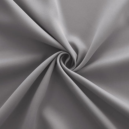 KOUFALL Grey Grommet Insulated Thermal Room Darkening Blackout Curtains
