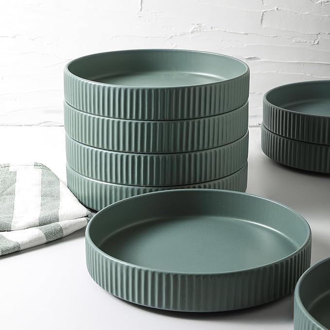 Christian Siriano Lusso 32-Piece Dinnerware Set Stoneware, Stone